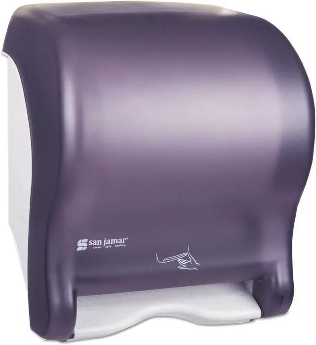 Alt view image 7 of 7 - San Jamar - SAN T8400TBK - Smart Essence Electronic Roll Towel Dispenser, 14.4hx11.8wx9.1d, Black, Plastic