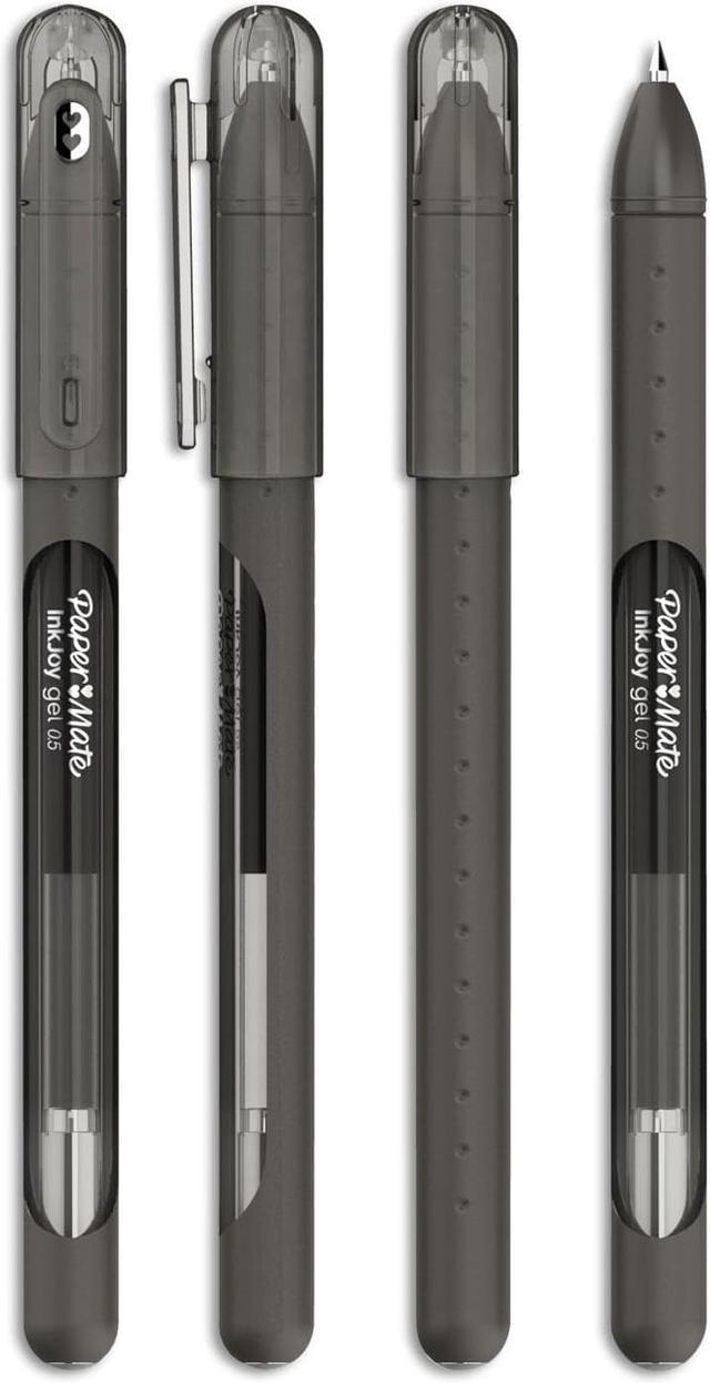 Paper Mate InkJoy Gel Stick Pen 0.7 mm Medium Black Ink Dozen