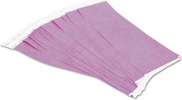Alt view image 7 of 12 - Baumgartens BAU85014 SICURIX Wristpass Security Wristbands, 3/4" x 10", Purple, 100/Pack, 1 Pack