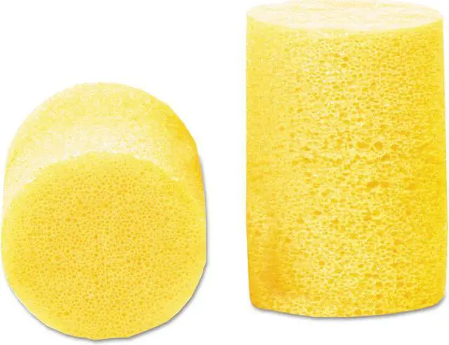 Alt view image 2 of 12 - 3M E·A·R Classic Earplugs Pillow Paks Uncorded PVC Foam Yellow 200 Pairs 3101001