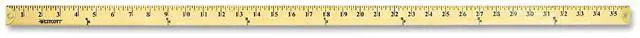 Alt view image 13 of 13 - Westcott Wood Yardstick with Metal Ends 36" 10425
