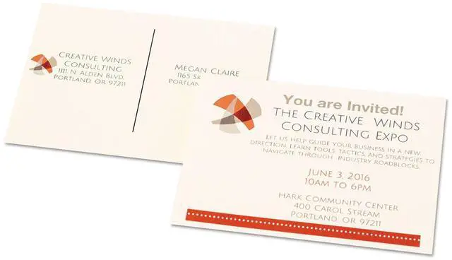 Alt view image 5 of 8 - Avery Postcard,4up,100/Pk,Ivy 5919
