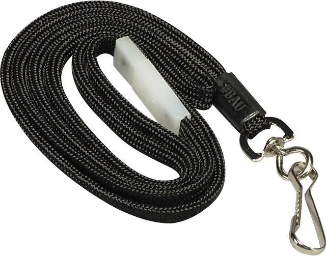 Alt view image 11 of 15 - Baumgartens Breakaway Lanyards, w/ Adj. Slide, 35" ,12/BX, Black 65549