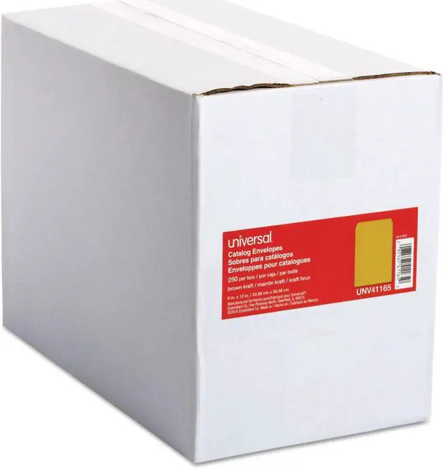Alt view image 9 of 9 - UNIVERSAL Catalog Envelope Center Seam 9 x 12 Brown Kraft 250/Box 41165