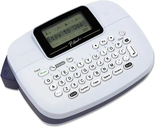 Alt view image 15 of 20 - Brother P-touch PT-M95 Handy Label Maker, Direct Thermal, 230 dpi, 7.5mm./sec, Up to 2 Print Lines, Manual Cutter