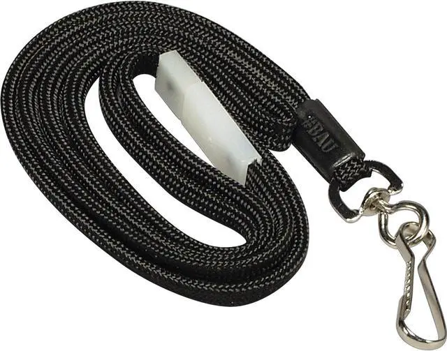 Alt view image 17 of 20 - Baumgartens Breakaway Lanyard w/ Hook 36" Black 65509