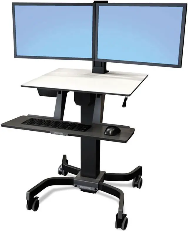 Alt view image 9 of 13 - Ergotron WorkFit-C 24-214-085 Computer Stand
