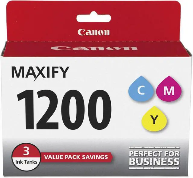 Alt view image 5 of 6 - Canon PGI-1200 Color Multipack (C,M,Y) Ink Cartridges