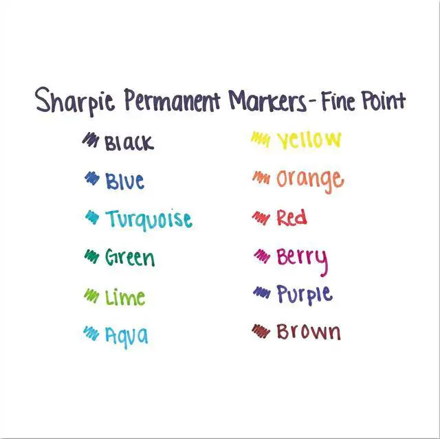 Alt view image 9 of 11 - Sharpie 30001EA, Fine Point Permanent Marker, Black, 1 Each.