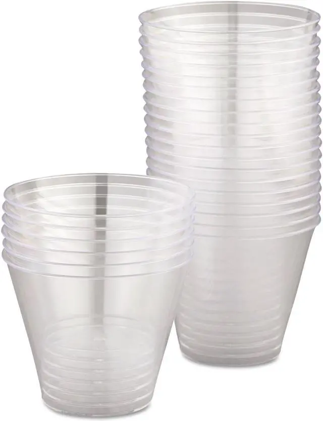Alt view image 5 of 6 - WNA Comet Smooth Wall Tumblers 9oz Clear Squat 25/Pack 20 Packs/Carton T9S