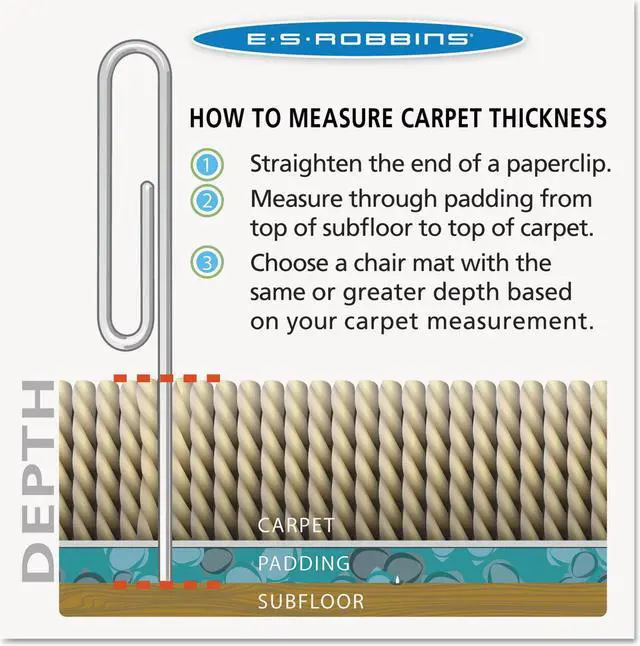 Alt view image 12 of 15 - ES Robbins 120123 AnchorBar Task Series Value Chair Mat for Carpet- Lip- 45w x 53l- Clear