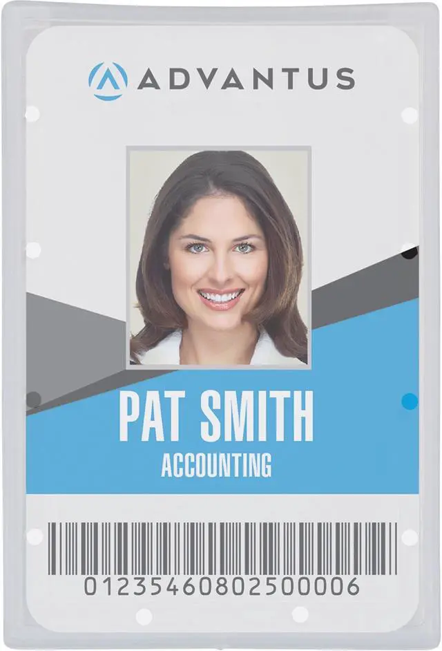 Main image of Clear ID Card Holder, Vertical, 2 5/16" x 3 11/16", 25/PK 97100