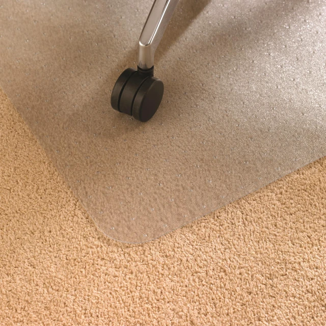 Alt view image 4 of 13 - Floortex Anti-Bacterial Advantagemat Rectangular Chairmat for Standard Pile Carpets 3/8-inch or less (3' x 4')