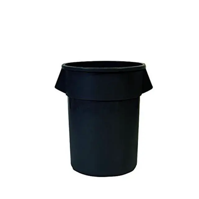 Alt view image 2 of 2 - Rubbermaid BRUTE® 55 gal. Round Open Top Utility Trash Can, 33"H, Black 1779739