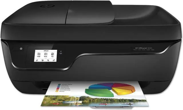 Alt view image 2 of 3 - HP OfficeJet 3830 (K7V40A#B1H) Wireless/USB Color Inkjet All-In-One Printer