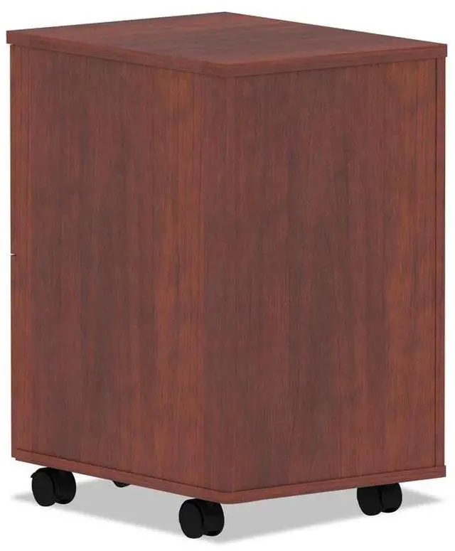 Alt view image 4 of 14 - Alera Valencia Series Mobile File/File Pedestal, 15.38 x 20 x 26.63, Med Cherry