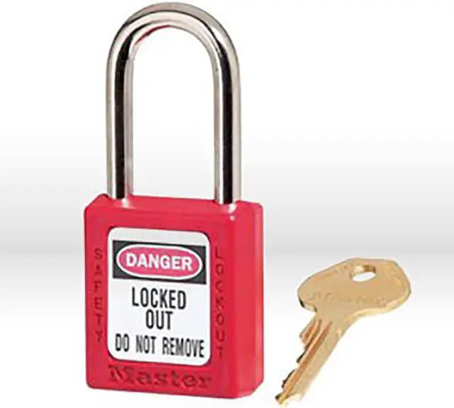 Alt view image 4 of 15 - No. 410 Safety Lockout Padlocks|6 Pin Blue Safety Lock-Out Padlock Key
