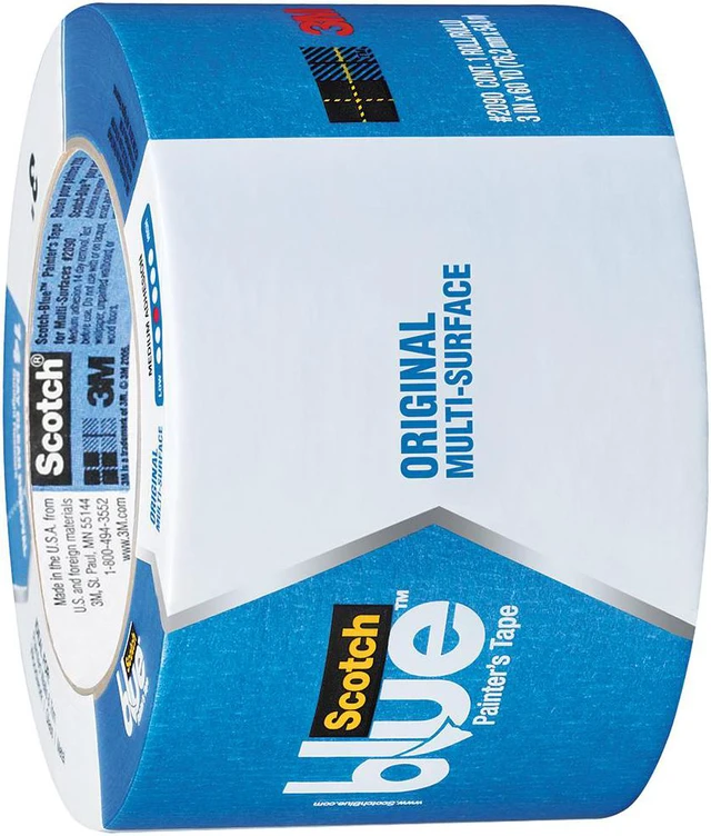 Alt view image 5 of 8 - Blue Painter's Tape 3" X 60 Yardss 3M Masking Tapes and Paper 2090-3A Blue