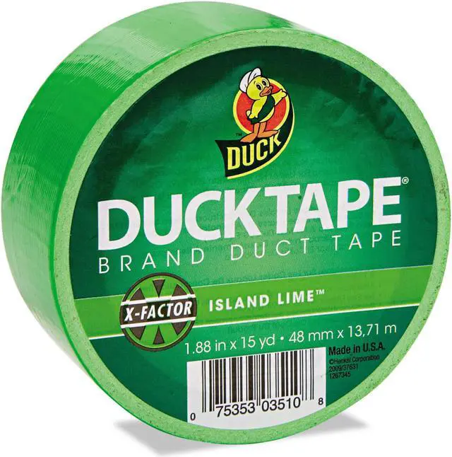 Alt view image 2 of 10 - Colored Duct Tape, 9 mil, 1.88" x 15 yds, 3" Core, Neon Green 1265018
