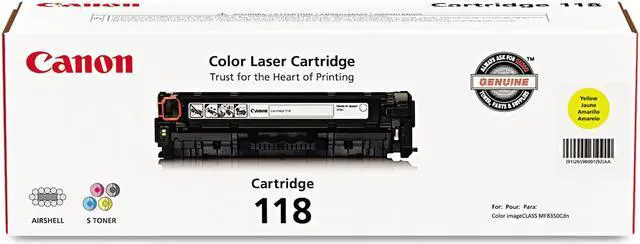 Alt view image 13 of 13 - Canon - 2659B001AA - Canon 118 Toner Cartridge - Laser - Yellow