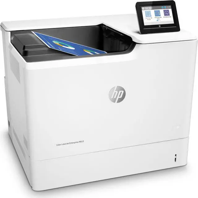 Alt view image 3 of 19 - HP LaserJet Enterprise M653dn Color Laser Printer w/ Auto Duplex, J8A04A
