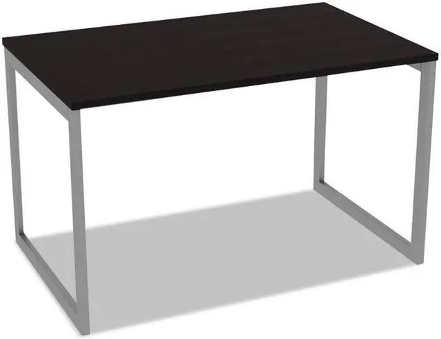 Alt view image 9 of 20 - Alera Open Office Desk Series Adjustable O-Leg Desk Base 30" Deep Silver
