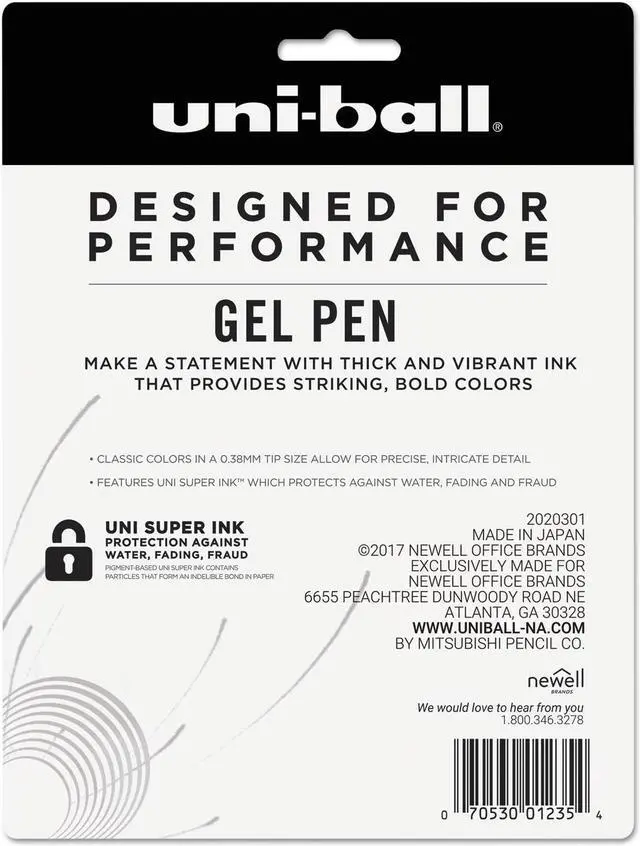 Alt view image 8 of 8 - uni-ball Gel Pens Ultra Micro and Medium Points Micro Assorted Ink 8/Set 2004052