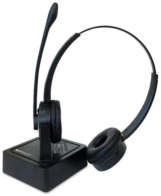 Alt view image 18 of 20 - ZuM Maestro Bluetooth Wireless Headset with Base Station - Dual Ear version for full Stereo effect.  Noise Canceling Mic.