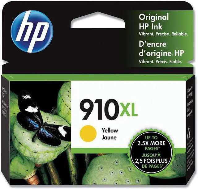 Alt view image 3 of 19 - HP 910XL High Yield Yellow Original Ink Cartridge, ~825 pages, 3YL64AN#140