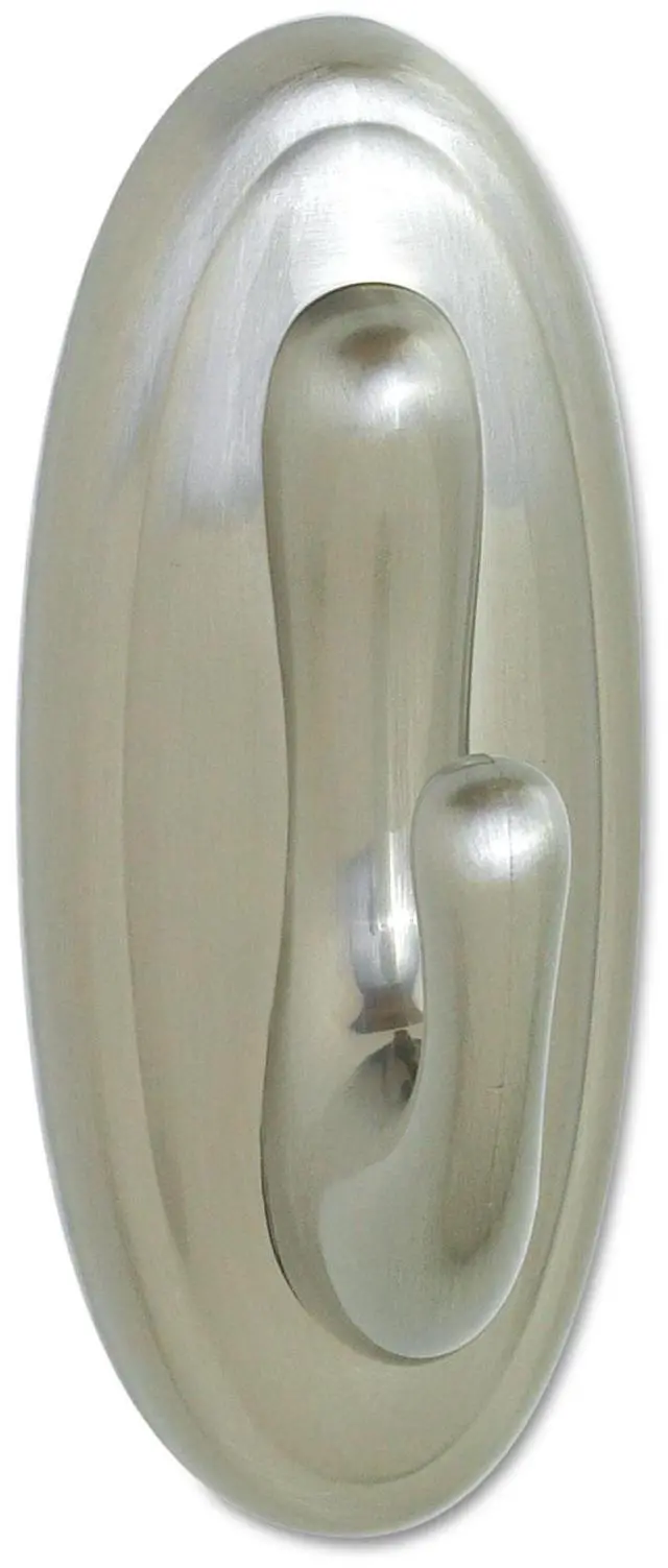Alt view image 6 of 11 - Decorative Hooks, Traditional, Large, 1 Hook and 2 Strips/Pack 17053BNES