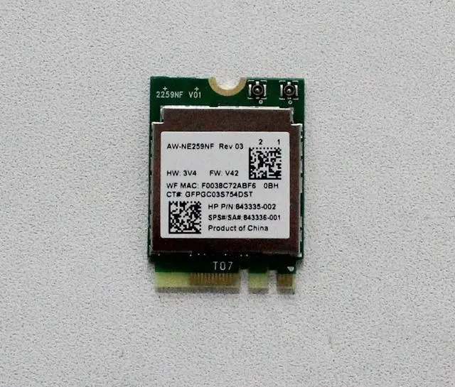 Main image of 843336-001 HP 15-BA 15-BA018WM Wifi Wireless Network Card