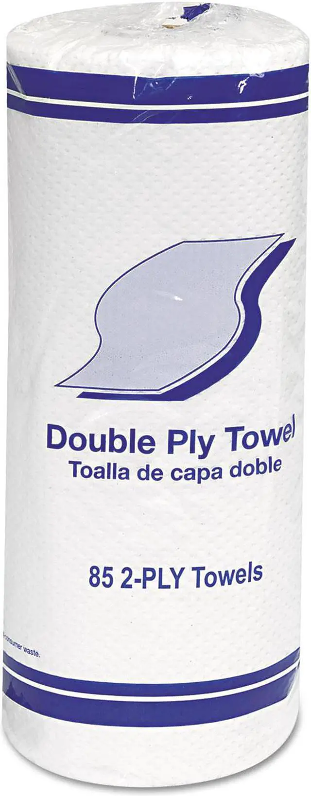 Alt view image 3 of 4 - Whitehall GEN1797 Kitchen Roll Towels, 2-Ply, 11 Inch , White, 85/Roll, 30 Rolls/Carton