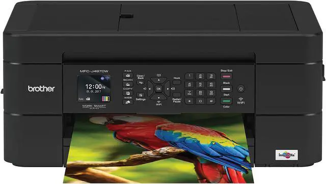 Alt view image 5 of 16 - Brother MFC-J497DW Inkjet Multifunction Printer - Copier/Fax/Printer/Scanner