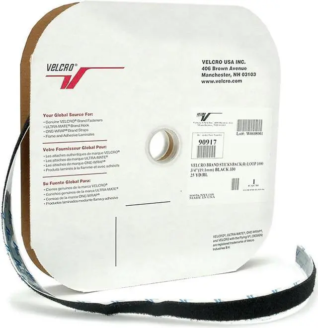 Alt view image 18 of 18 - VELCRO(R) brand STICKY BACK(R) Hook Tape 3/4"X25 Yards-Black