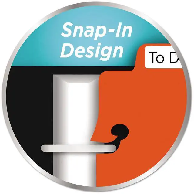 Alt view image 9 of 10 - Avery-Dennison 24908 5 Tabbed Snap-In Bookmark Plastic Dividers, Assorted Solid Color, 3 x 11.5 in.