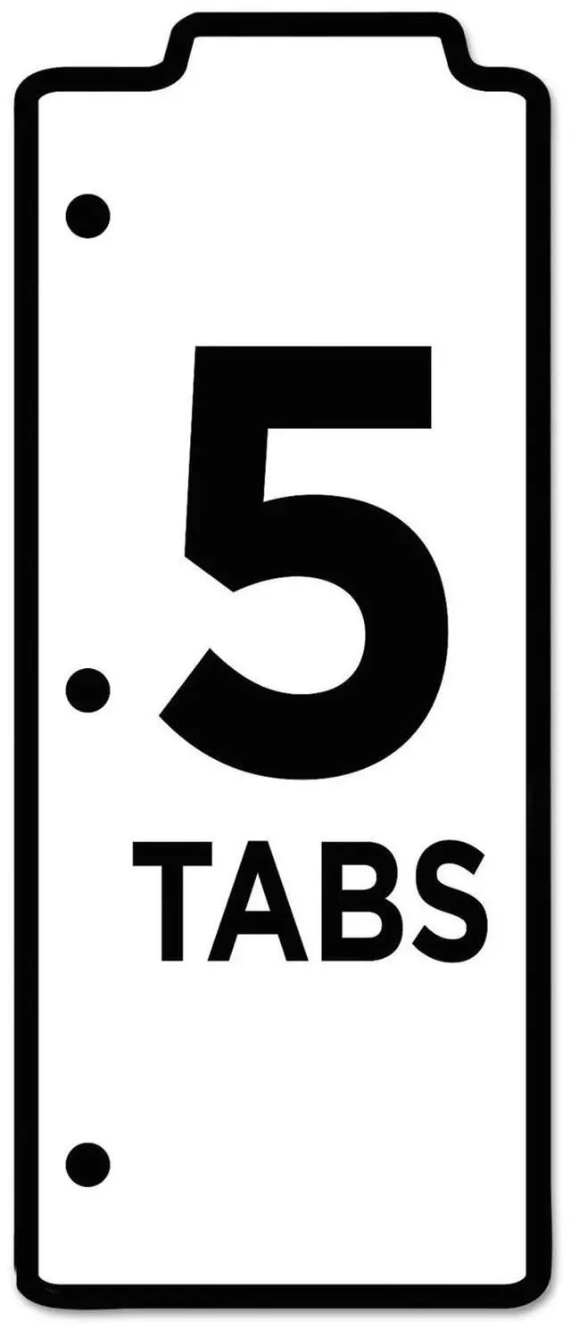 Alt view image 7 of 10 - Avery-Dennison 24908 5 Tabbed Snap-In Bookmark Plastic Dividers, Assorted Solid Color, 3 x 11.5 in.