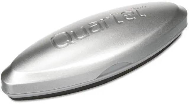 Alt view image 6 of 20 - Quartet SFEB3 Premium Magnetic 3-in-1 Glass Board Eraser, 6 1/2" x 2" x 1 3/8", Silver
