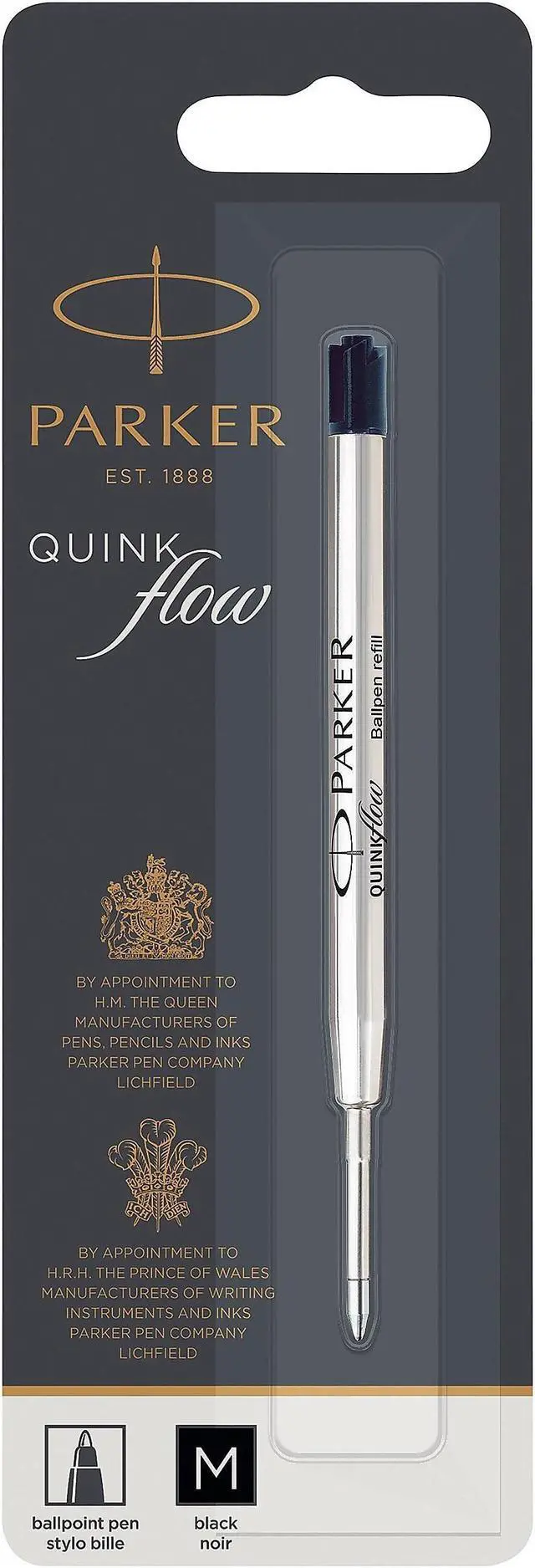 Alt view image 2 of 4 - Parker Quinkflow Ballpoint Pen Refill, Medium 1950369