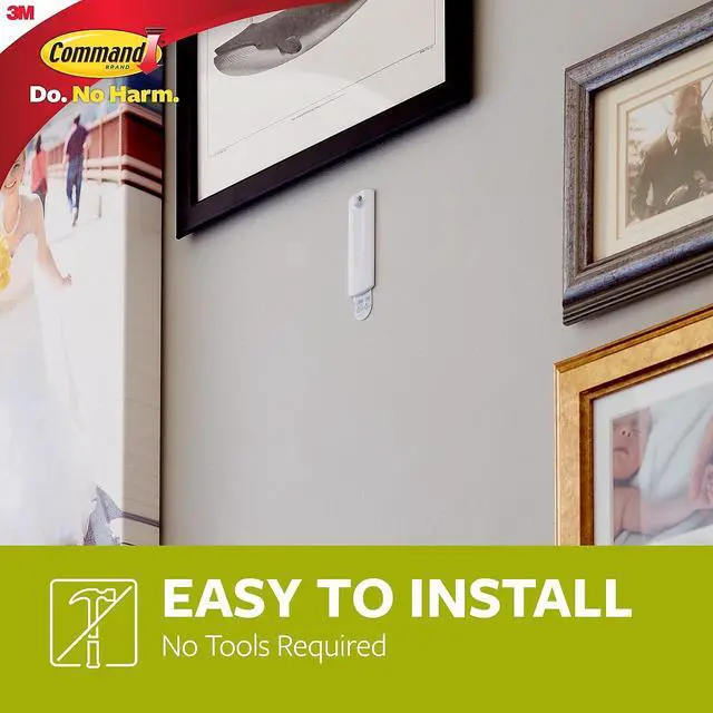 Alt view image 10 of 20 - 3M 17040 Command Sawtooth Picture Hanger 1 hook, 2 strips