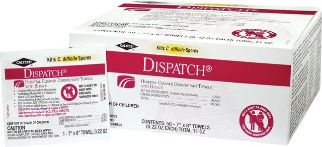 Clorox CLO 69101 Dispatch Hospital Cleaner Disinfectant Towels with ...