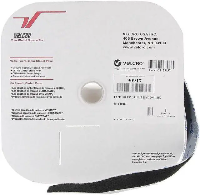 Alt view image 14 of 14 - VELCRO(R) brand STICKY BACK(R) Loop Tape 3/4"X25 Yards-Black
