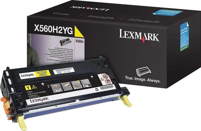 Alt view image 8 of 12 - Lexmark X560H2YG High-Yield Toner 10000 Page-Yield Yellow