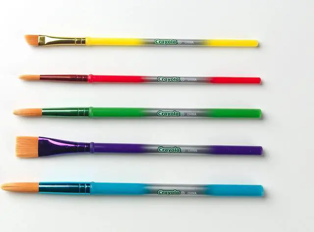 Alt view image 8 of 20 - Crayola Llc 05-3506 5 Pack Assorted Colors Crayola Paint Brush Set