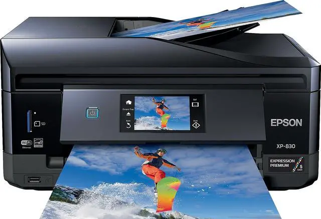 Alt view image 11 of 17 - Epson XP-830 Wireless Color Photo Printer Scanner, Copier & Fax