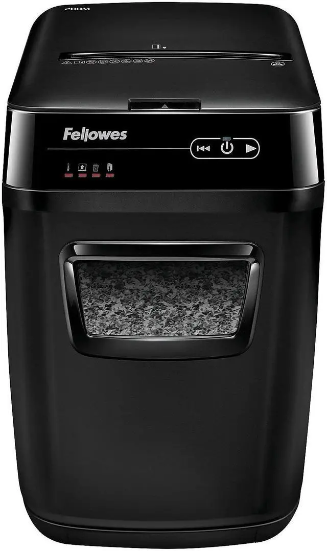 Alt view image 7 of 20 - AutoMax 200M Auto Feed Shredder 200 Sheet Capacity Black