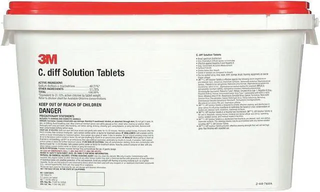 Alt view image 2 of 4 - 3M C. Diff Solution Tablets Quart Size 140 85938