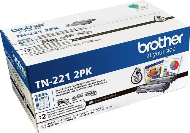 Alt view image 2 of 20 - BROTHER INTERNATIONAL TN-221-2PK StndrdYield BlkTonr Crtrdg 2Pk