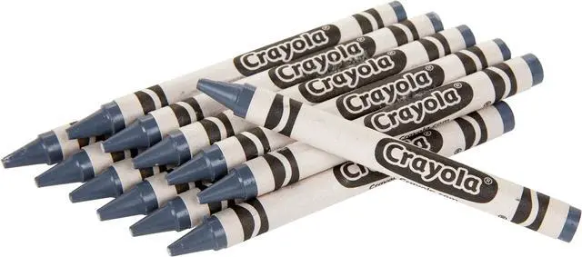Alt view image 6 of 8 - Crayola Regular Crayon Single Color Refill Pack of 12 - Gray 52-0836-052