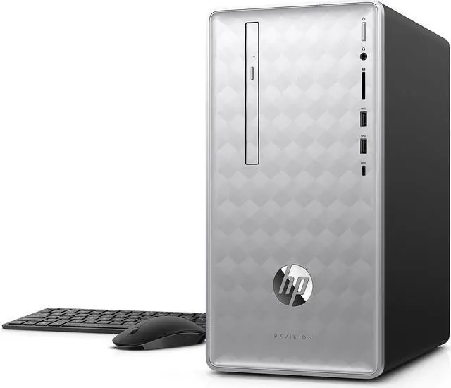 Alt view image 2 of 5 - HP Desktop Computer Pavilion 590-p0070 Intel Core i7-8700 12GB DDR4 1TB HDD Intel UHD Graphics 630 Windows 10 Home 64-Bit