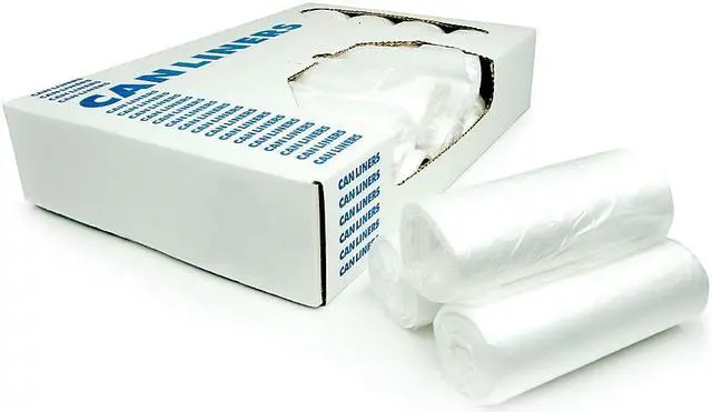 Alt view image 4 of 8 - High-Density Coreless Can Liners 40-45gal 14 mic 40 x 48 Natural 250/Carton